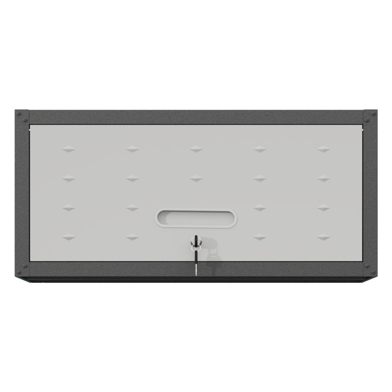 Armoire de rangement en métal robuste pour outils, Noir/gris