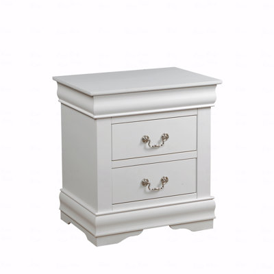 White Finish Nightstand