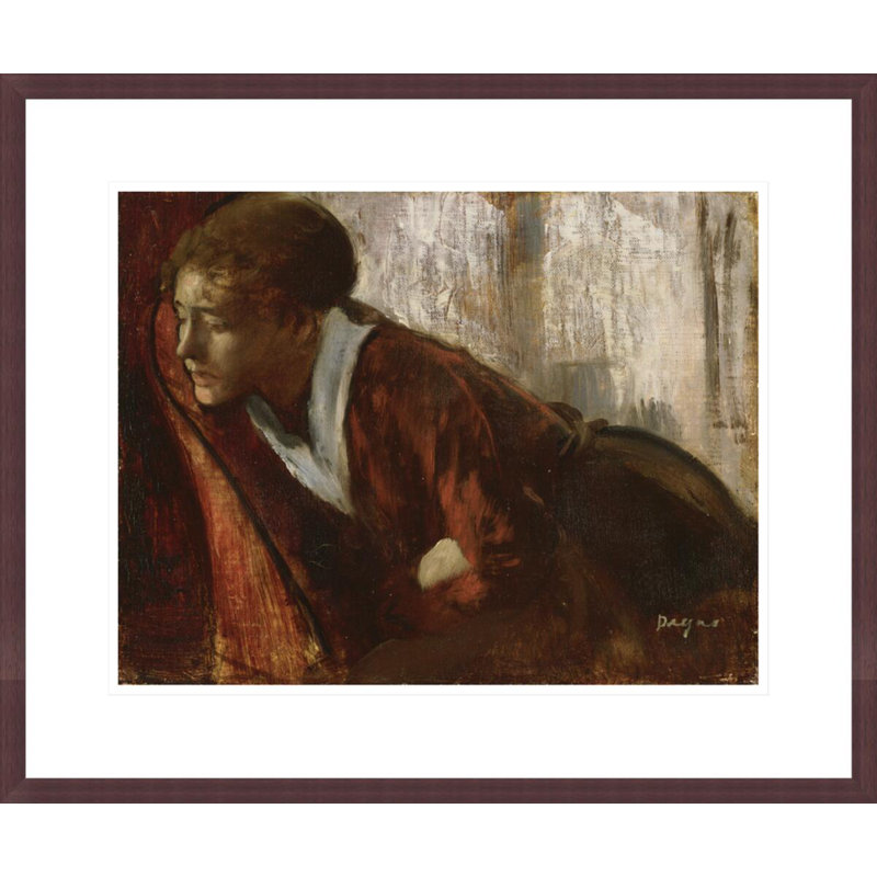 «Melancholy» par Edgar Degas, impression giclée sur cadre, H 17,75 po x l 21,32 po