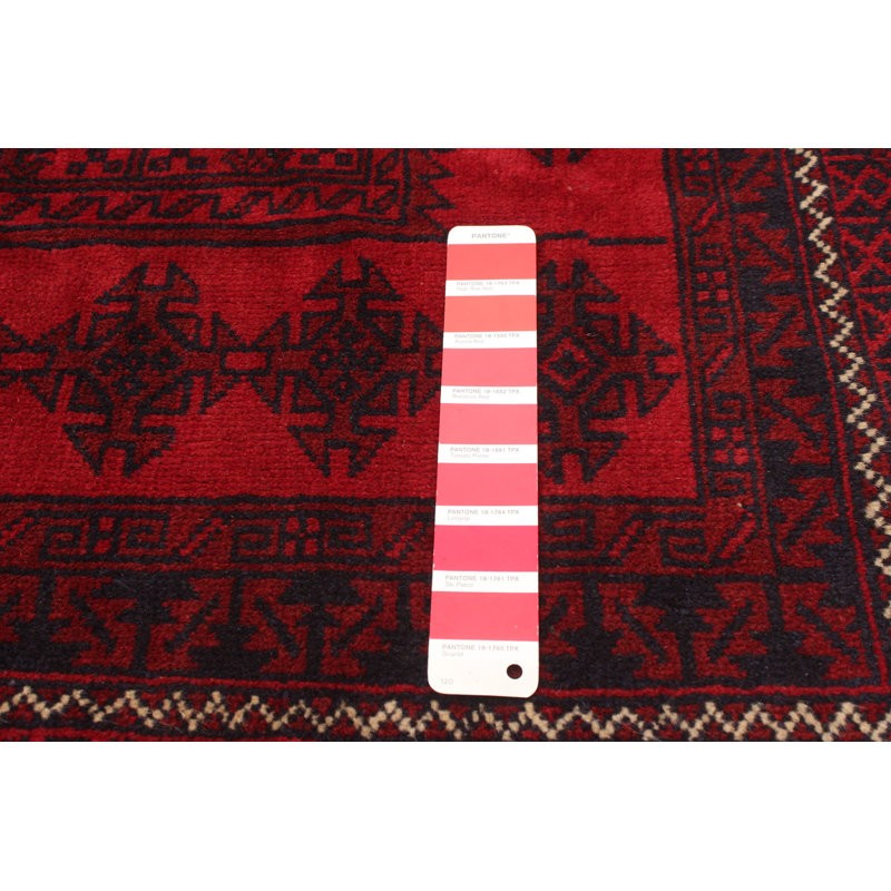 Brantlie One-of-a-Kind 6'7" X 9'3" New Age Wool Area Rug in Red