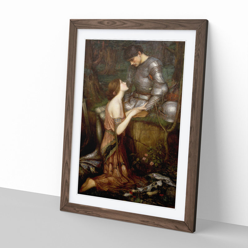 Lamia by John William Waterhouse - Framed Print, Walnut Framed, 65cm H x 48cm W x 2cm D