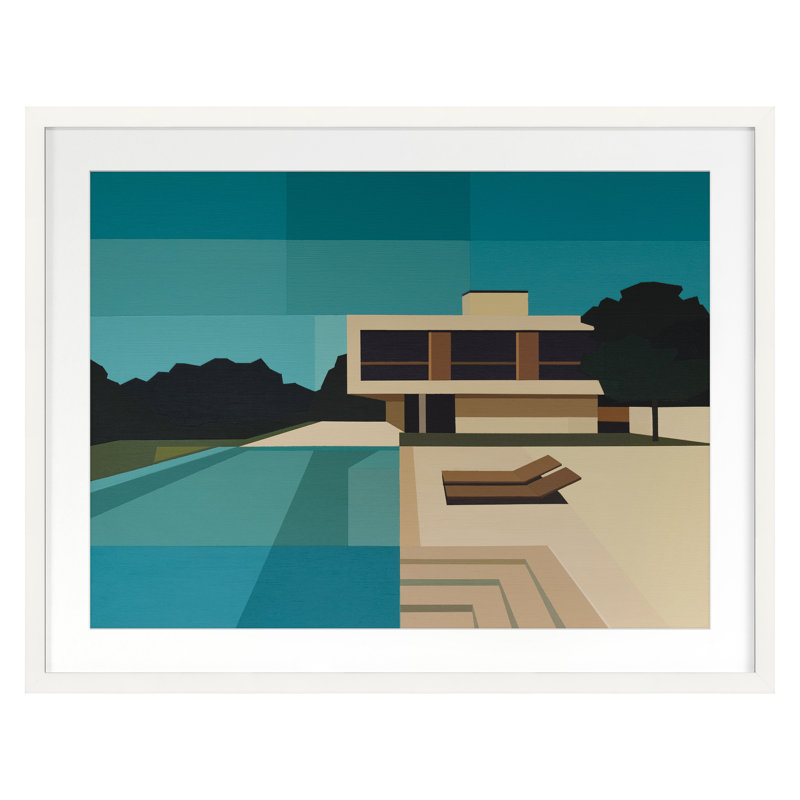 Summer House Print by Burgess, Andy, 25" H x 32" W, White