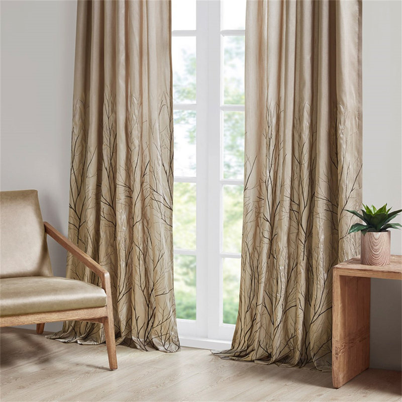 Curtain Panel(Only 1 Pc Panel), Tan