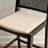 Lummie 19" W Square Upholstered Stool with Cane Back-89284722-89284725