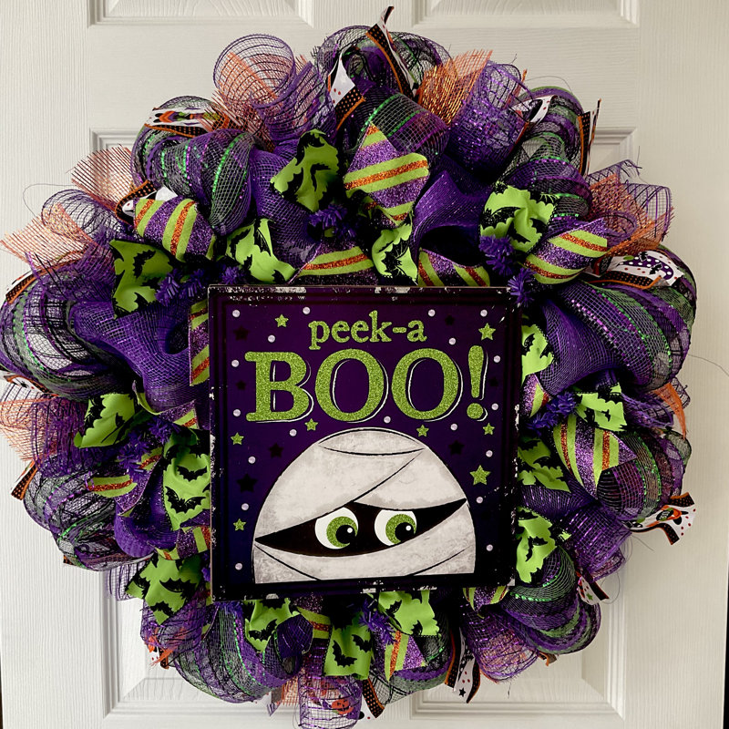 Couronne d'Halloween Peek A Boo Mummy