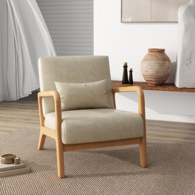 Fauteuil d'appoint Jyrin de 25,8 po de largeur Mid Century