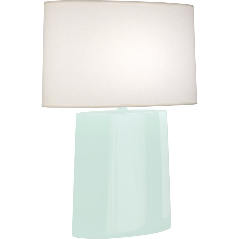 Victor 26.25" Table Lamp, Mint Glazed
