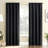 Karina Textured Blackout Rod Pocket Curtain Panel-125521423-125521426
