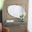 Iron Frame Vertical Oval Mirror