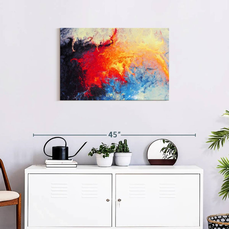 Avery Ice Flame Abstract, 20" H x 30" W