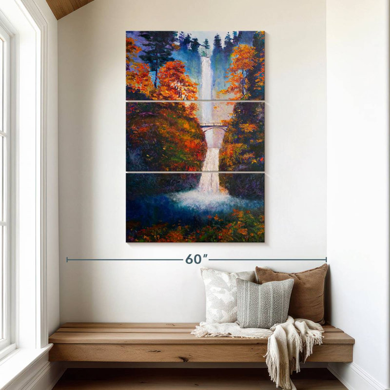 Multnomah Falls, 50" H x 32" W