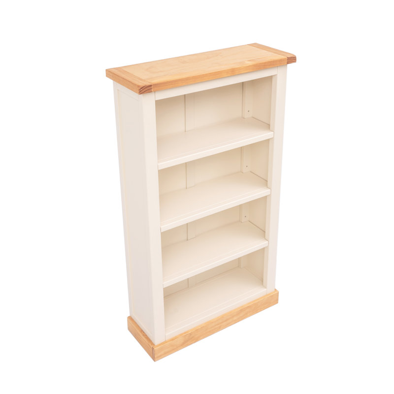 Middlebrook 120cm H Standard Bookcase, 120cm H x 70cm W x 25cm D, Off White