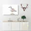 Seagull Bird In The Rainbow In Abstract - Wrapped Canvas-55340818