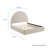Solana Arched Performance Velvet Twin Platform Bed In Rust-105698042-105698038