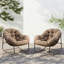 Fauteuil Papasan berçant surdimensionné pour patio-1856238041