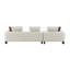 Canapé modulaire Mardi marron et beige en tweed avec 6 coussins-2075747091-2075747117