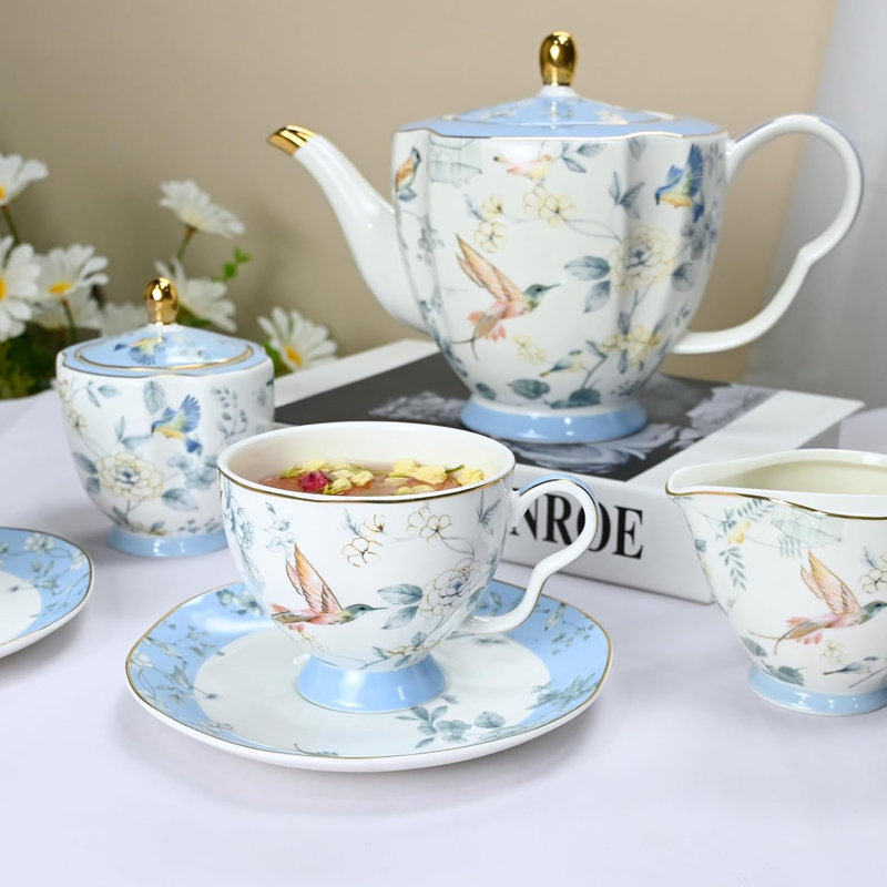 Bone china tea set