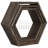 Lakefield 3 Piece Hexagon Floating Shelf-2015650747