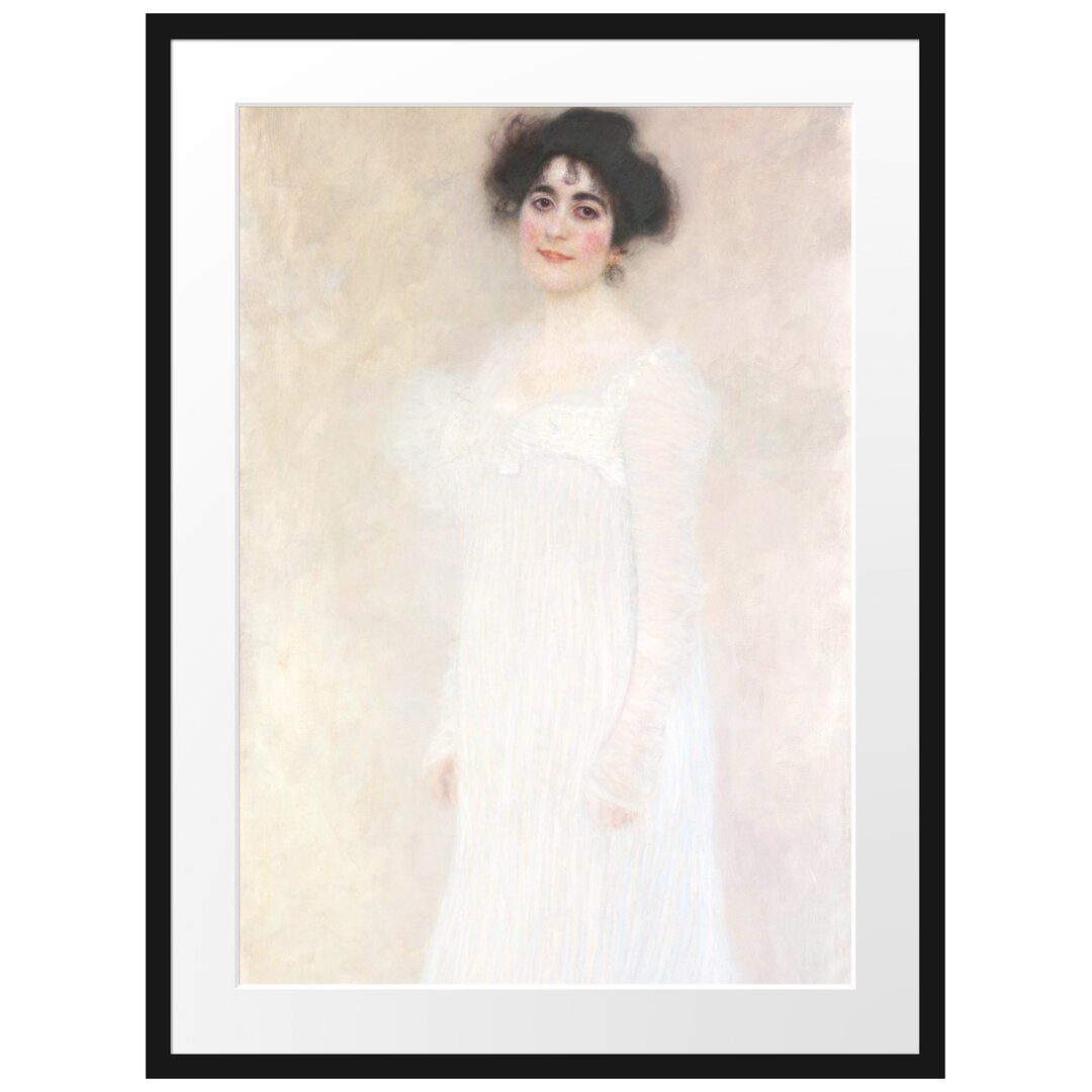 Gerahmtes Poster Serena Pulitzer Lederer von Gustav Klimt