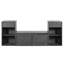 Banc de rangement étroit pour chaussures avec siège à coussin-10132245