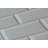 Frosted Elegance 3 in. x 12 in. Diamond Grade Glass Beveled Subway Decorative Kitchen & Bathroom Wall Tile