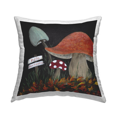 Polyester Throw Square Indoor/Outdoor Pillow Cover & Insert