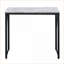 Bureaux rustique industriel 35,5 po blanc antique & amp; Bureau d'écriture noir avec base en métal | Bois et métal