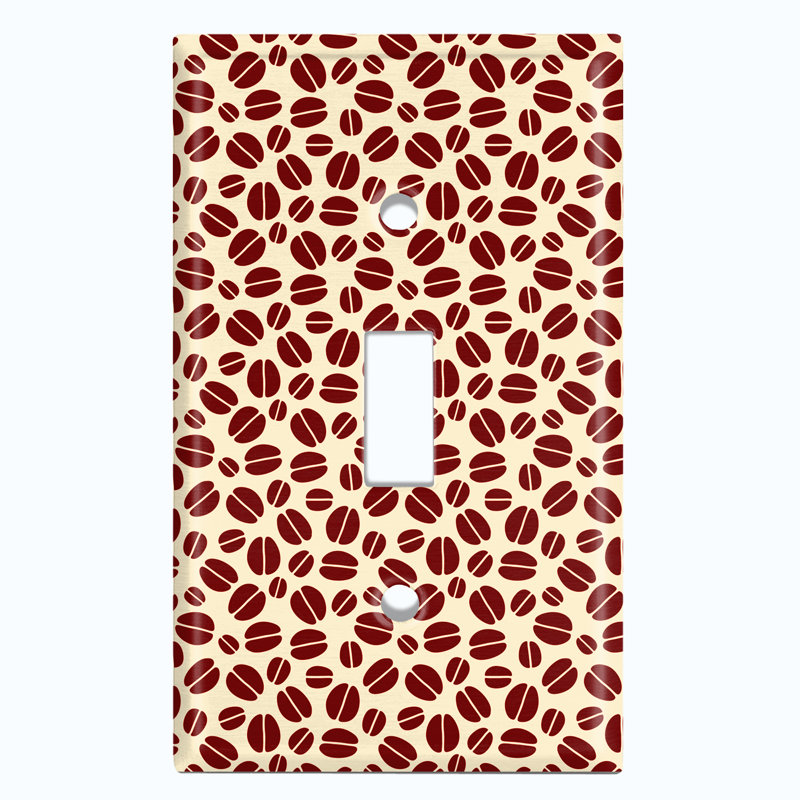 Patterned 1 - Gang Toggle Light Switch Standard Wall Plate