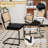63in Rectangle Glass Top Dining Set with Chairs-1047586145-1047586146