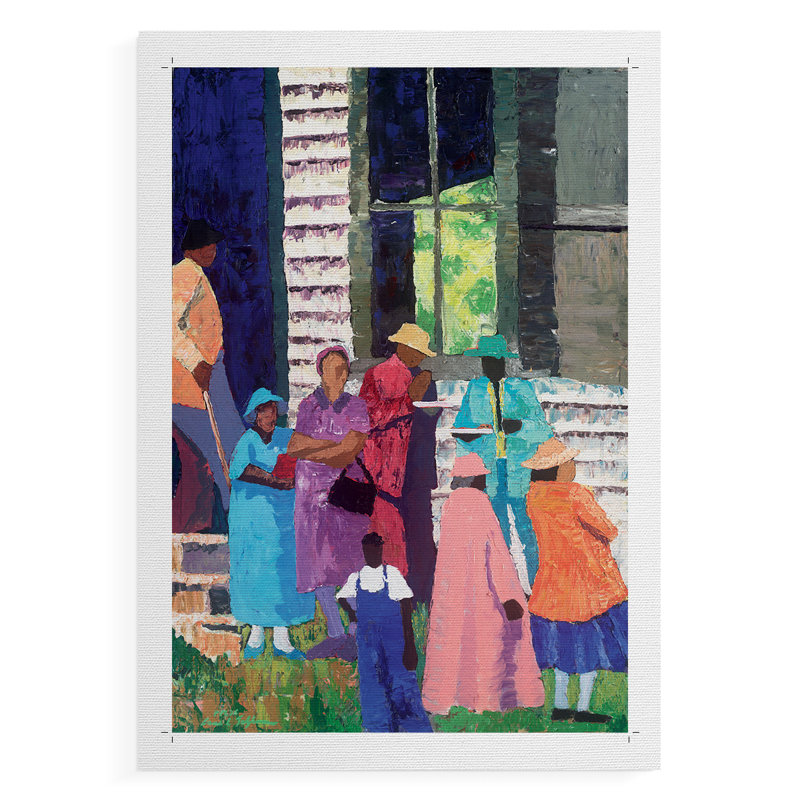 Going to Church - Toile imprimée seulement - NON-CADRE, H 27 po x l 18 po