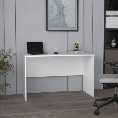 Table pour ordinateur et ordinateur portable Malibu de 47,2 po de largeur, spacieuse et durable pour la maison et le bureau