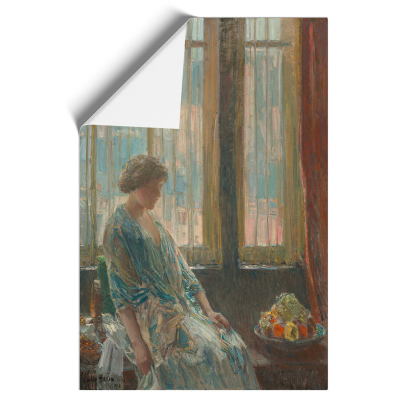 The New York Window by Childe Hassam - Frameless Print, 59cm H x 42cm W x 0.1cm D