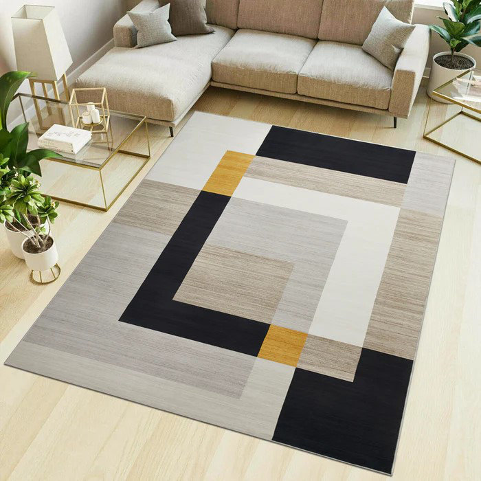 Demiah Printed Rug, Rectangle 40 x 60 cm