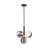 Bolla -Pendant - Black - 5-Light