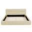 Queen Size Upholstered Platform Bed With Thick Fabric-259030681