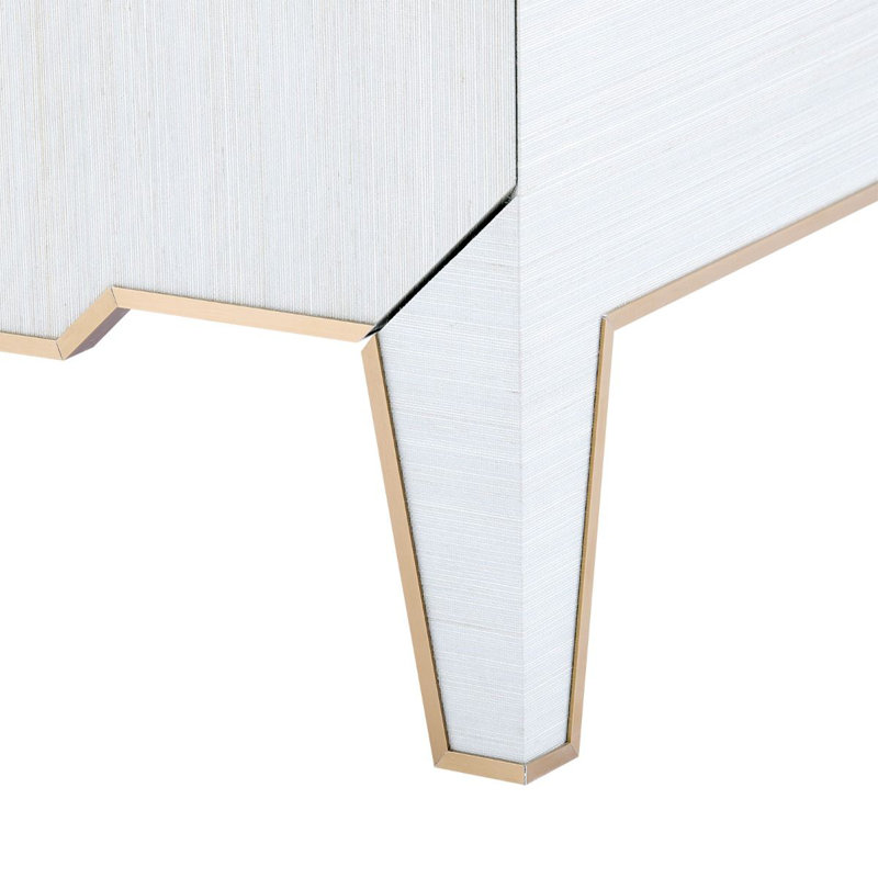 Madeline 3 - Drawer Nightstand, Platinum