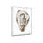 White Floater Framed