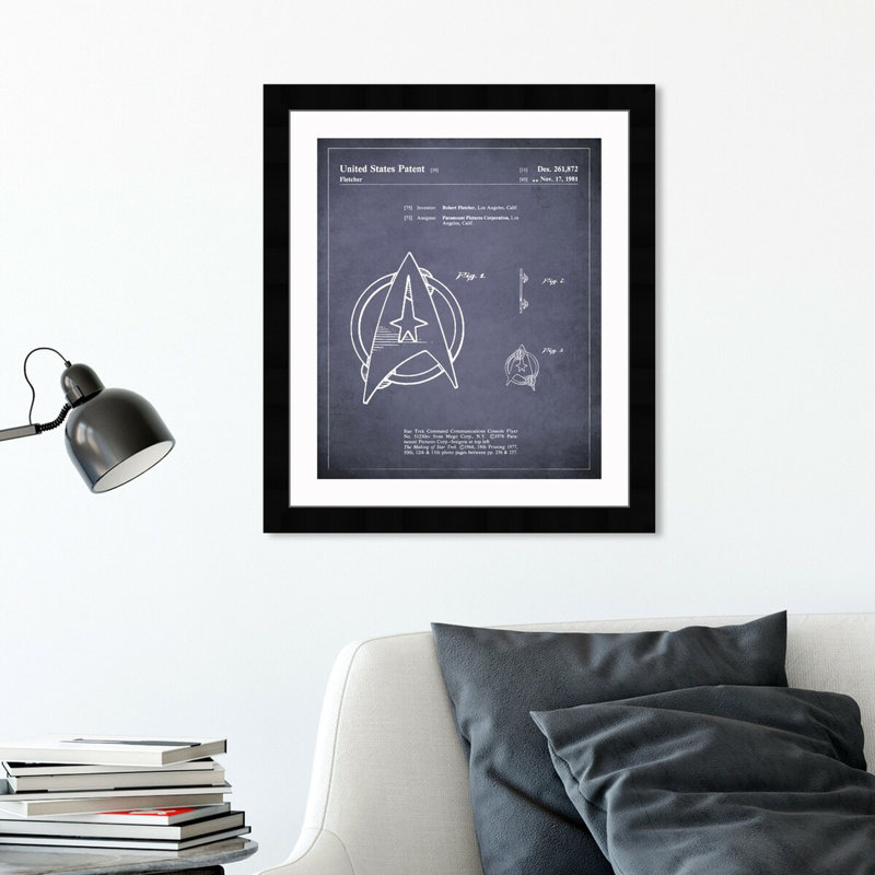 Starfleet Insignia, édition I, impression sur papier, H 18 po x l 15 po