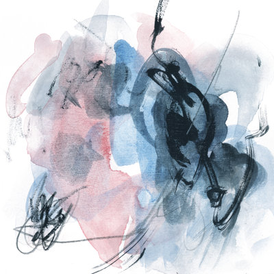 Abstracted Blues II by Melissa Wang - Wrapped Canvas Painting
