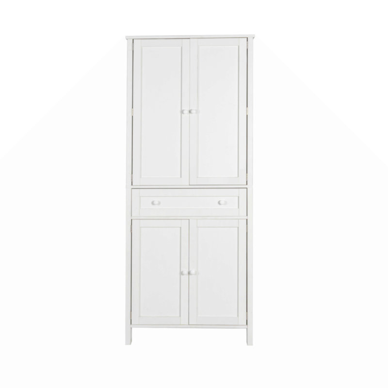 Garde-manger de 70,87 po de hauteur, armoire de rangement, armoire de cuisine, tiroir et tablettes réglables
