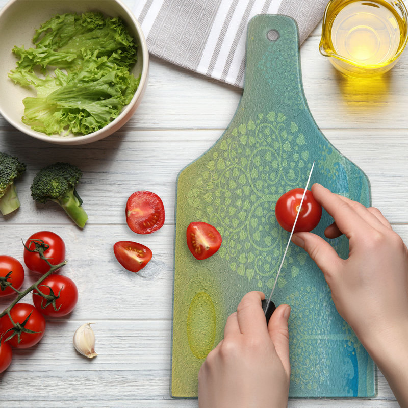 Planche à découper en verre trempé Ambesonne