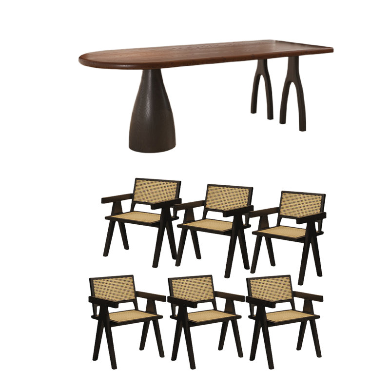 Ensemble de salle à manger rectangulaire, H 29,53 po x L 70,87 po x l 31,5 po