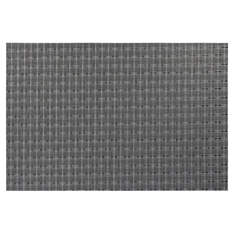 Napperon tissé en PVC tissé - ensemble de 12, Noir, noir, noir, noir