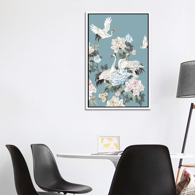 Celestial Garden II - Print on Canvas, White Framed, 101.6 cm H x 66.04 cm W