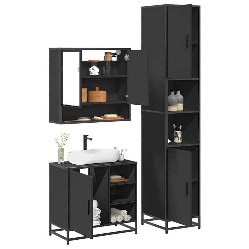Bathroom Furniture Suite, Black