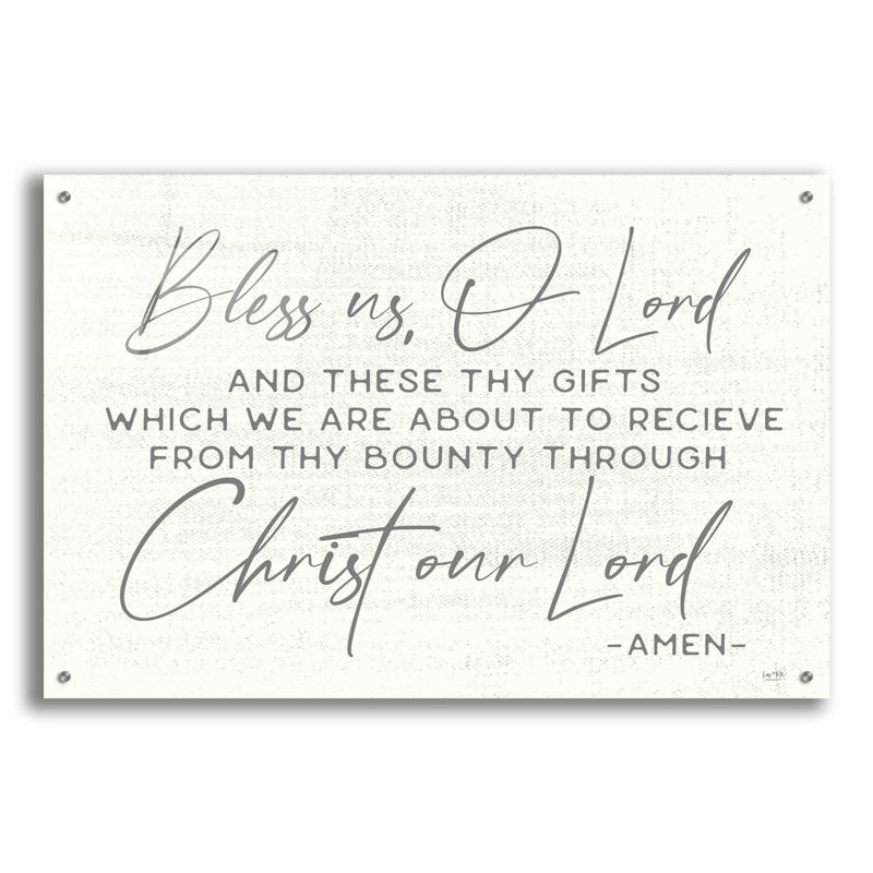Bless Us - impression sans cadre, H 24 po x l 36 po x P 0,2 po