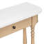 Console étroite avec coin incurvé, table de hall d'entrée rétro avec tiroir supérieur et tablette ouverte, tables de console avec canapé pour le hall d'entrée, le couloir et le salon-981706739