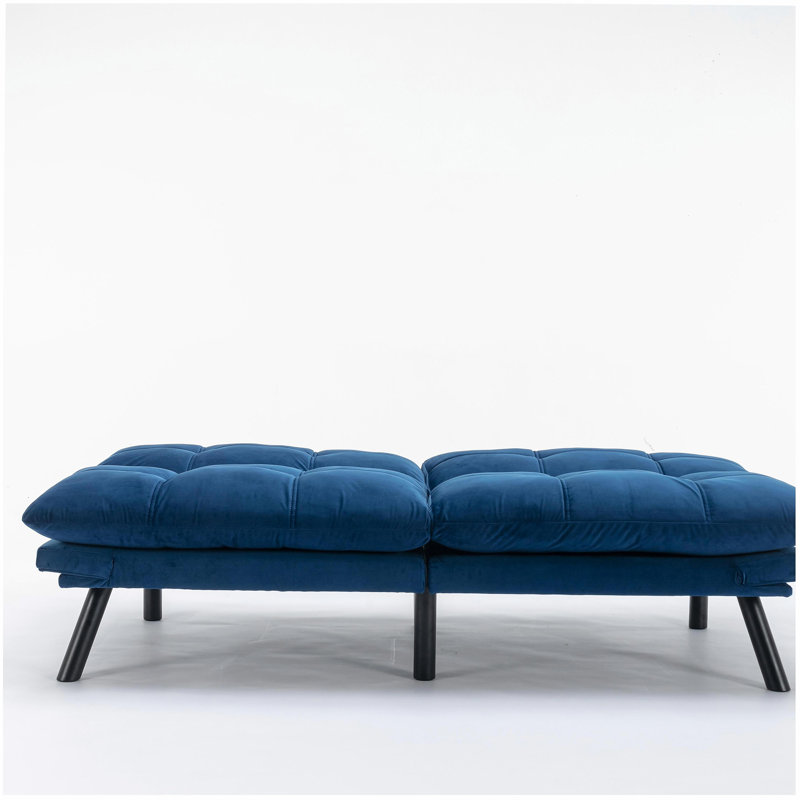 Navy Blue Folding Modern Sofa Bed