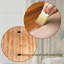Table basse ronde en bois avec rangement caché