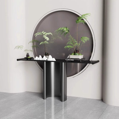 Modern Minimalist Stainless Steel Console Table